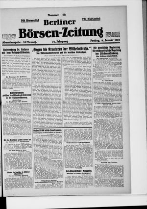 Berliner Börsen-Zeitung vom 08.01.1926