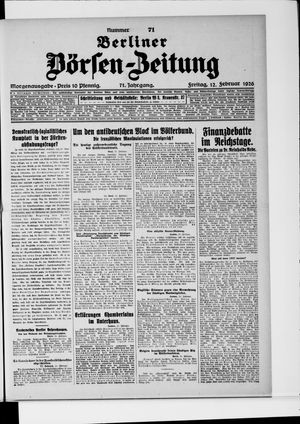Berliner Börsen-Zeitung on Feb 12, 1926