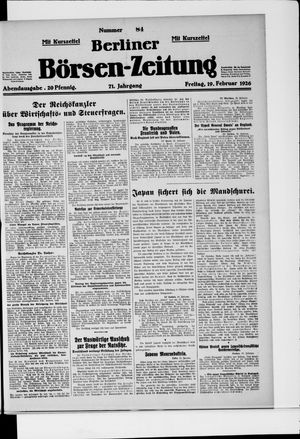 Berliner Börsen-Zeitung vom 19.02.1926