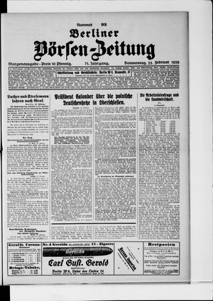 Berliner Börsen-Zeitung vom 25.02.1926