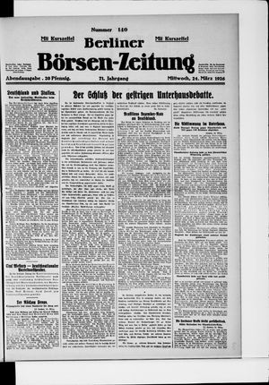Berliner Börsen-Zeitung vom 24.03.1926