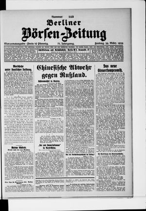 Berliner Börsen-Zeitung on Mar 26, 1926
