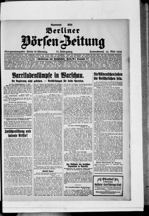 Berliner Börsen-Zeitung on May 15, 1926