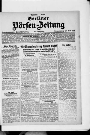 Berliner Börsen-Zeitung vom 27.05.1926