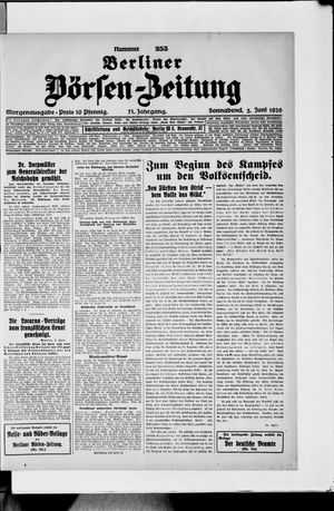 Berliner Börsen-Zeitung vom 05.06.1926
