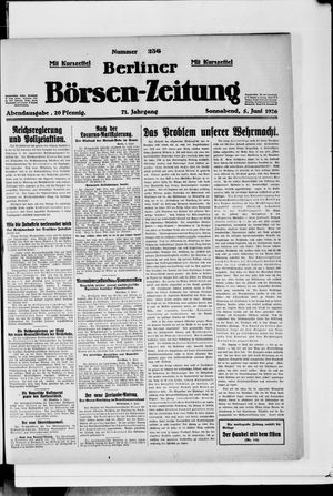 Berliner Börsen-Zeitung vom 05.06.1926