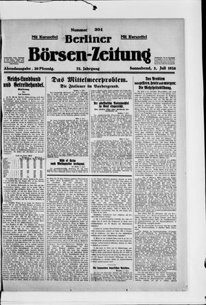 Berliner Börsen-Zeitung vom 03.07.1926