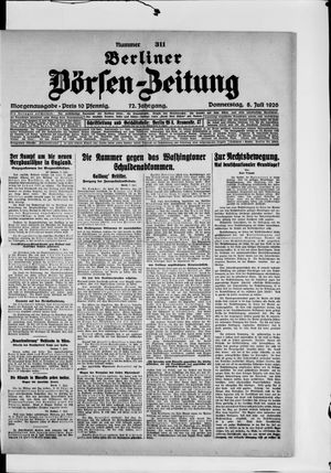 Berliner Börsen-Zeitung vom 08.07.1926