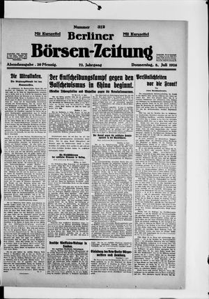 Berliner Börsen-Zeitung on Jul 8, 1926