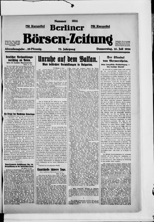 Berliner Börsen-Zeitung on Jul 15, 1926