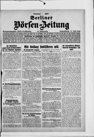Berliner Börsen-Zeitung vom 17.07.1926