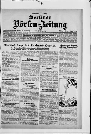 Berliner Börsen-Zeitung on Jul 21, 1926