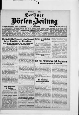 Berliner Börsen-Zeitung vom 24.08.1926