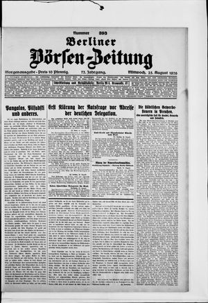 Berliner Börsen-Zeitung on Aug 25, 1926