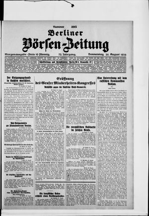 Berliner Börsen-Zeitung vom 26.08.1926