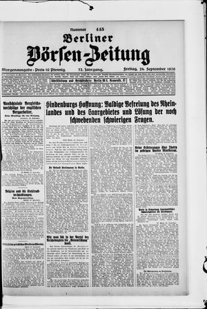 Berliner Börsen-Zeitung vom 24.09.1926