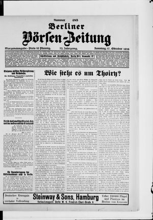Berliner Börsen-Zeitung vom 17.10.1926