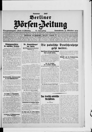 Berliner Börsen-Zeitung vom 30.10.1926