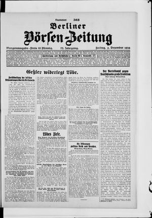 Berliner Börsen-Zeitung on Dec 3, 1926
