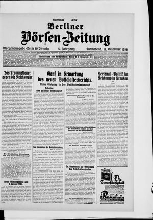 Berliner Börsen-Zeitung on Dec 11, 1926