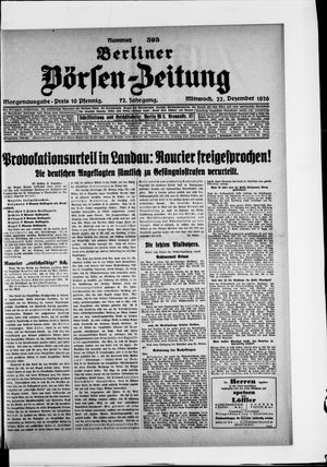 Berliner Börsen-Zeitung vom 22.12.1926