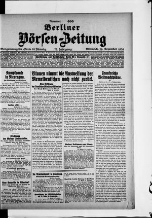 Berliner Börsen-Zeitung vom 29.12.1926