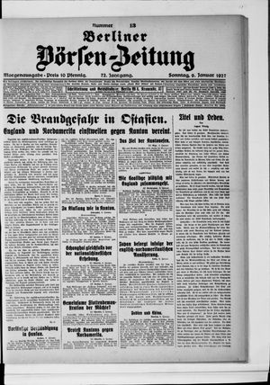 Berliner Börsen-Zeitung on Jan 9, 1927