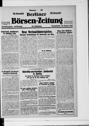 Berliner Börsen-Zeitung on Jan 29, 1927