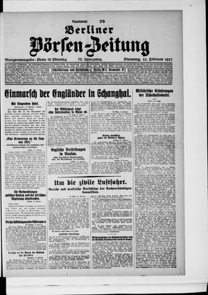Berliner Börsen-Zeitung vom 15.02.1927