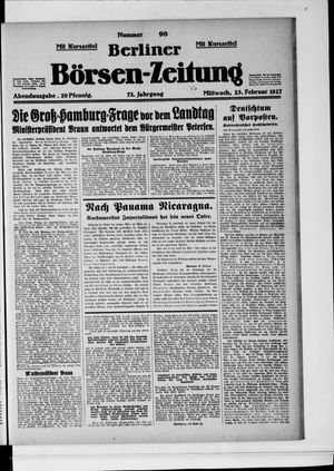 Berliner Börsen-Zeitung vom 23.02.1927