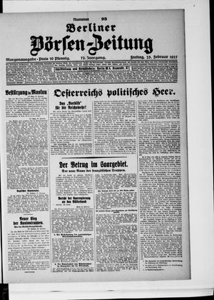 Berliner Börsen-Zeitung vom 25.02.1927