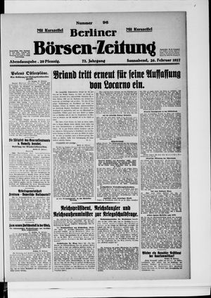 Berliner Börsen-Zeitung vom 26.02.1927