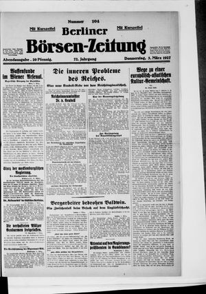Berliner Börsen-Zeitung vom 03.03.1927