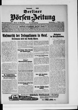 Berliner Börsen-Zeitung vom 06.03.1927