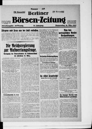 Berliner Börsen-Zeitung vom 10.03.1927