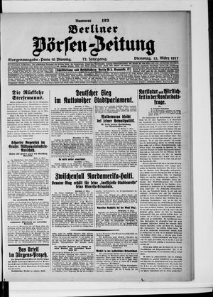 Berliner Börsen-Zeitung vom 15.03.1927