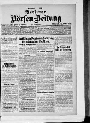 Berliner Börsen-Zeitung on Mar 23, 1927