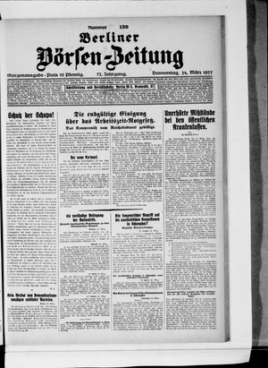 Berliner Börsen-Zeitung on Mar 24, 1927