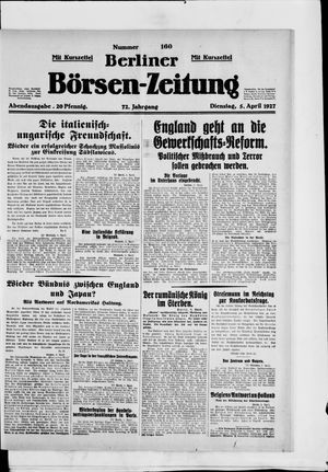 Berliner Börsen-Zeitung vom 05.04.1927