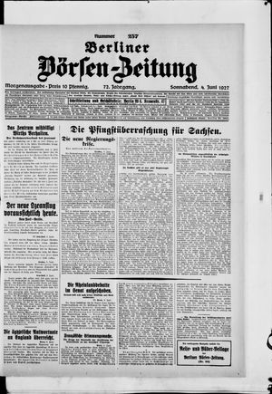 Berliner Börsen-Zeitung on Jun 4, 1927