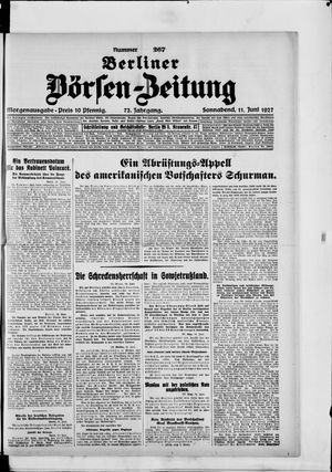 Berliner Börsen-Zeitung on Jun 11, 1927