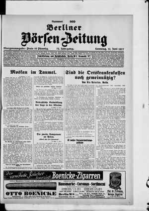 Berliner Börsen-Zeitung vom 12.06.1927