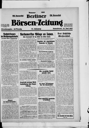 Berliner Börsen-Zeitung vom 25.06.1927