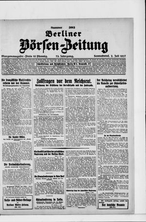 Berliner Börsen-Zeitung on Jul 2, 1927