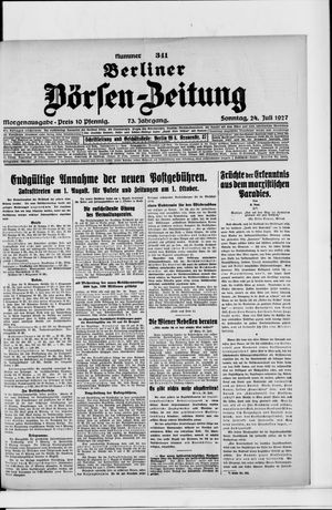 Berliner Börsen-Zeitung vom 24.07.1927