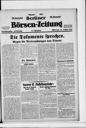 Berliner Börsen-Zeitung vom 24.08.1927