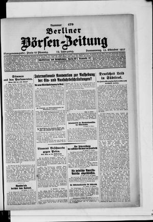 Berliner Börsen-Zeitung vom 13.10.1927