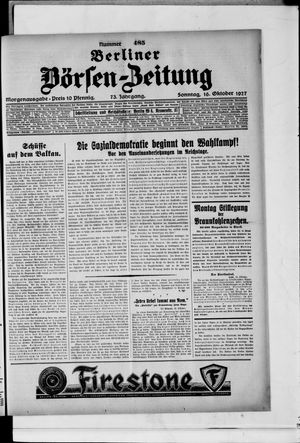 Berliner Börsen-Zeitung vom 16.10.1927