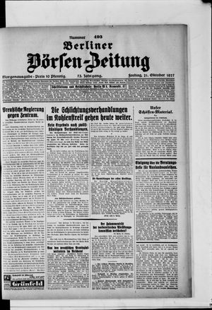 Berliner Börsen-Zeitung vom 21.10.1927