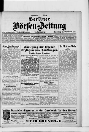 Berliner Börsen-Zeitung vom 11.12.1927